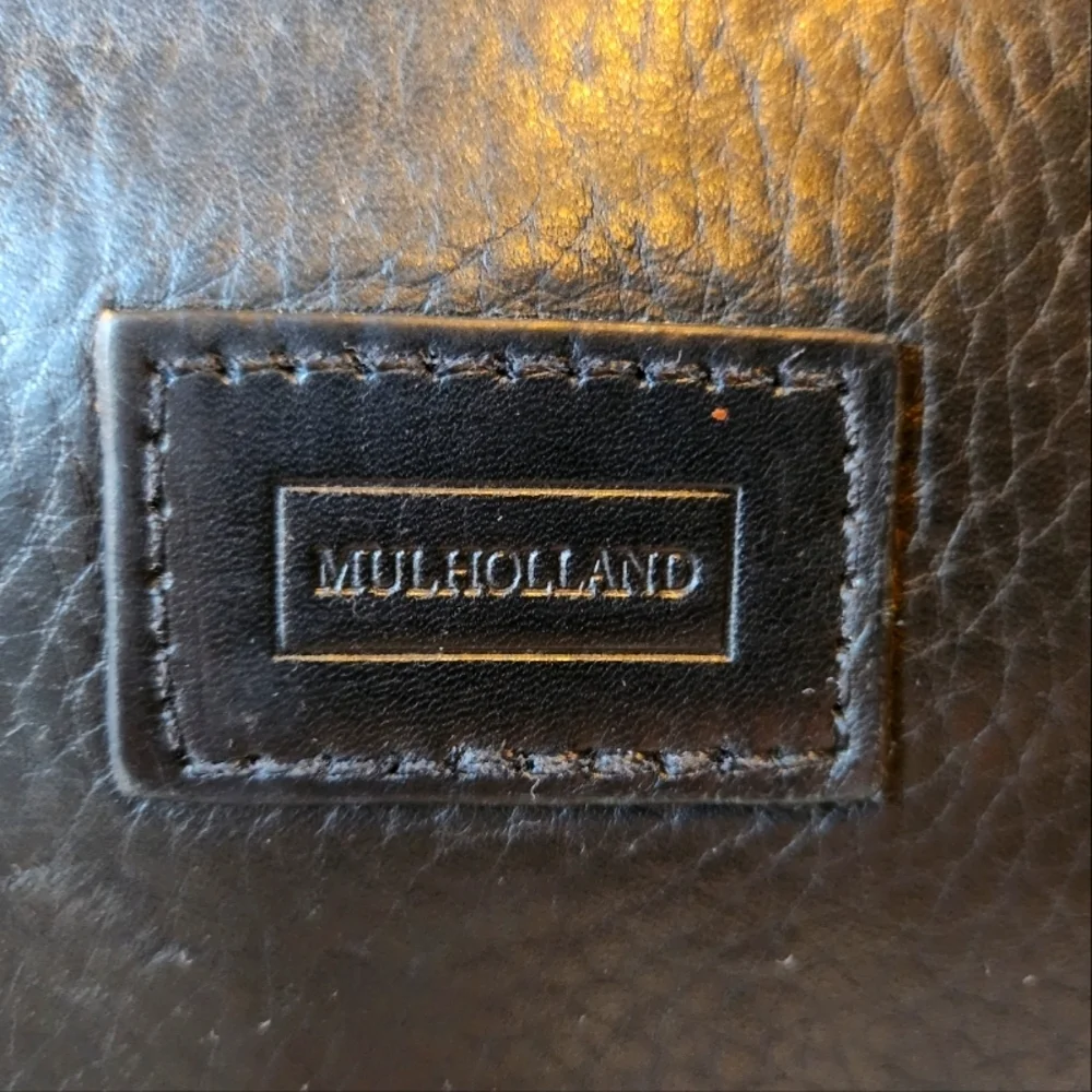 Vintage MULHOLLAND Black Leather Briefcase THE CHALICE 2007 - Picture 16 of 16